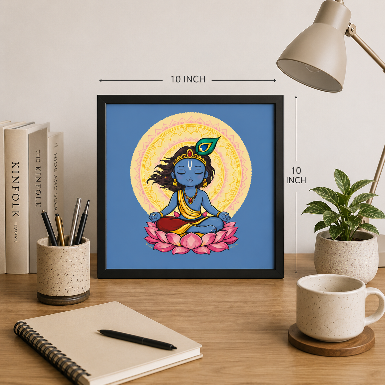 Baby Krishna Framed Art Print